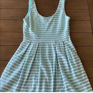 Mint scallop dress